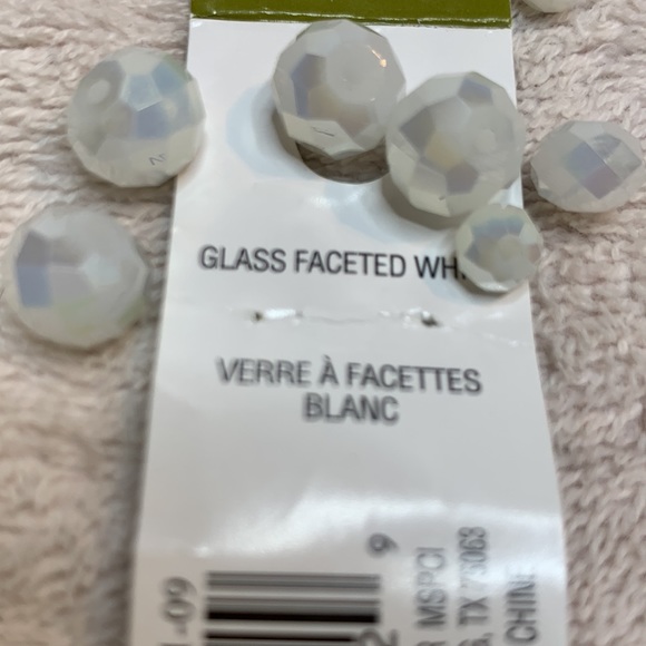 New Hand Crafted Valentines Cherub Post Earrings with Faceted Glass Beads - Picture 7 of 9